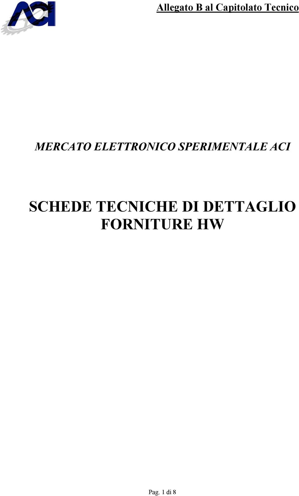 SCHEDE TECNICHE DI