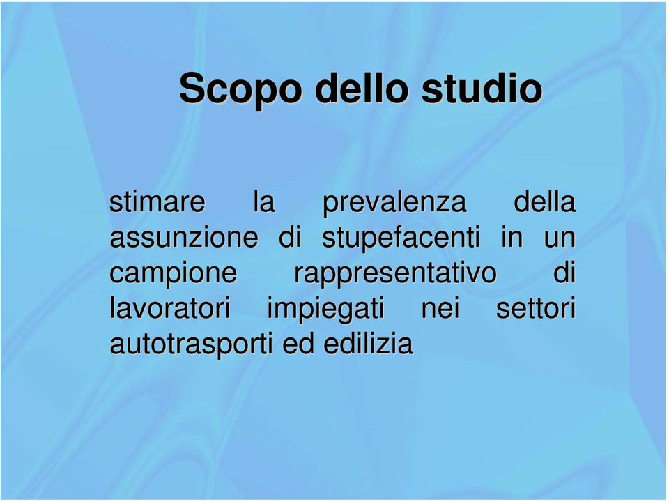 campione rappresentativo di lavoratori