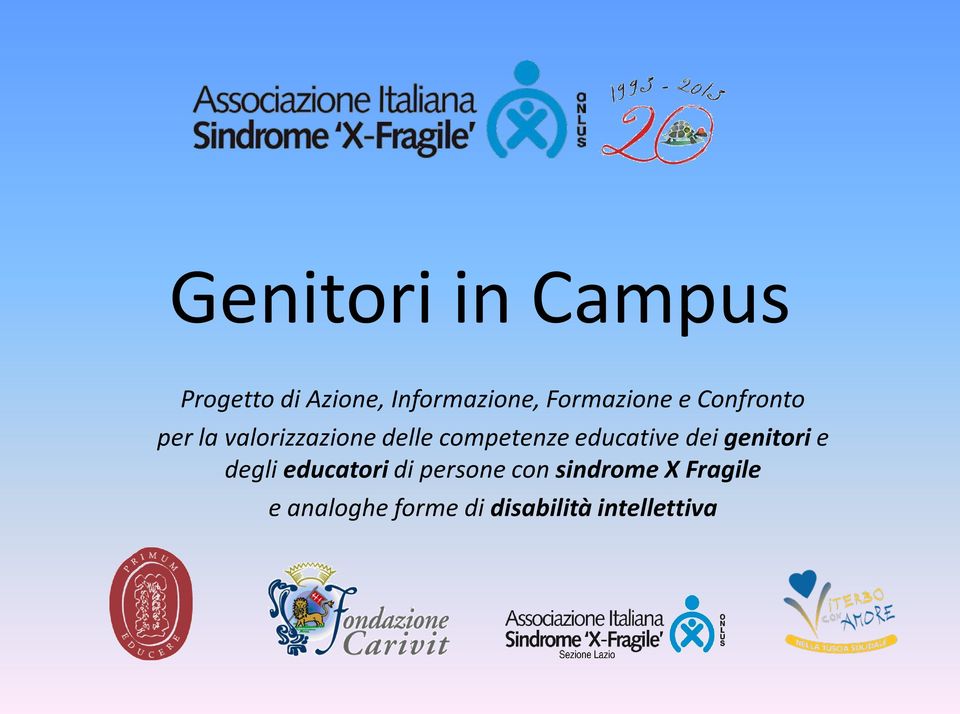 competenze educative dei genitori e degli educatori di