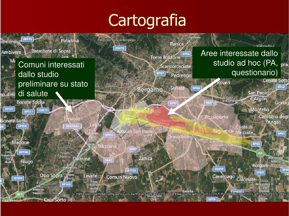 stato di salute Aree interessate