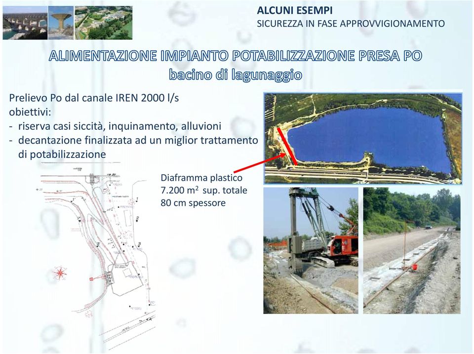 alluvioni decantazione finalizzata ad un miglior trattamento di