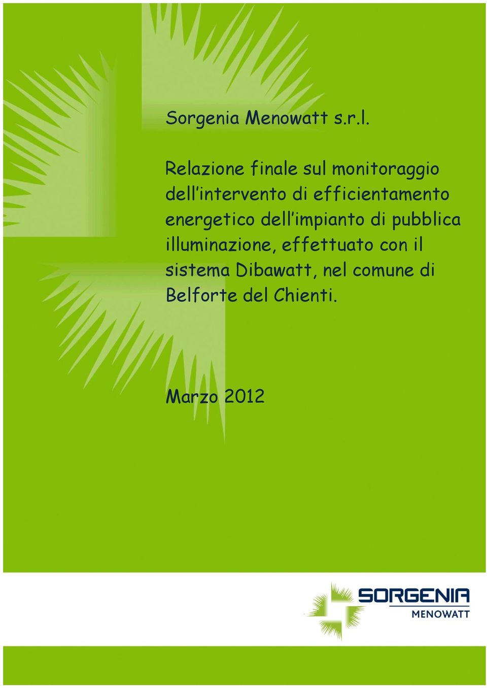 efficientamento energetico dell impianto di pubblica