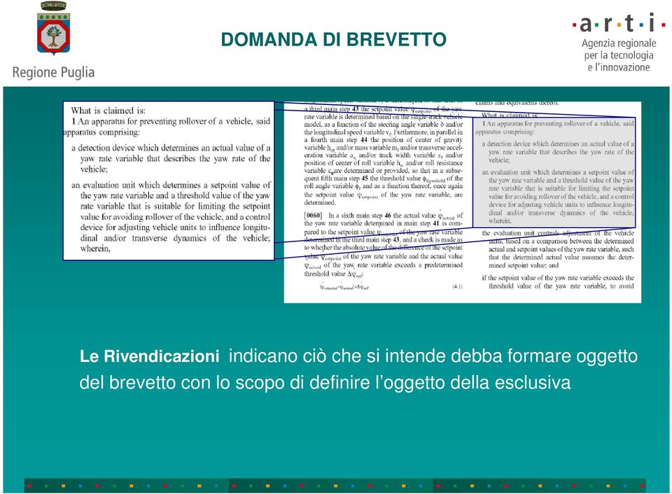 formare oggetto del brevetto con lo