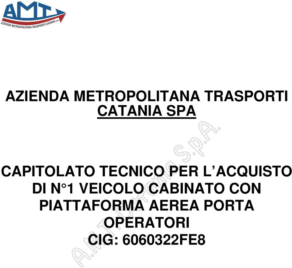 ACQUISTO DI N 1 VEICOLO CABINATO CON