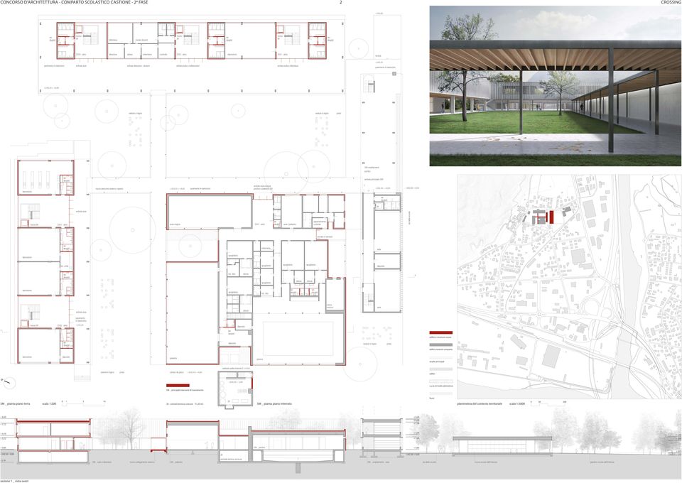 piscina e palestra SM pavimento in betoncino = +0,8 nuovo aula magna DIS - DIS - appartamento custode aula / palestra di servizio infermeria aula loc. prep. loc. doc. loc. doc. cabina trasform.