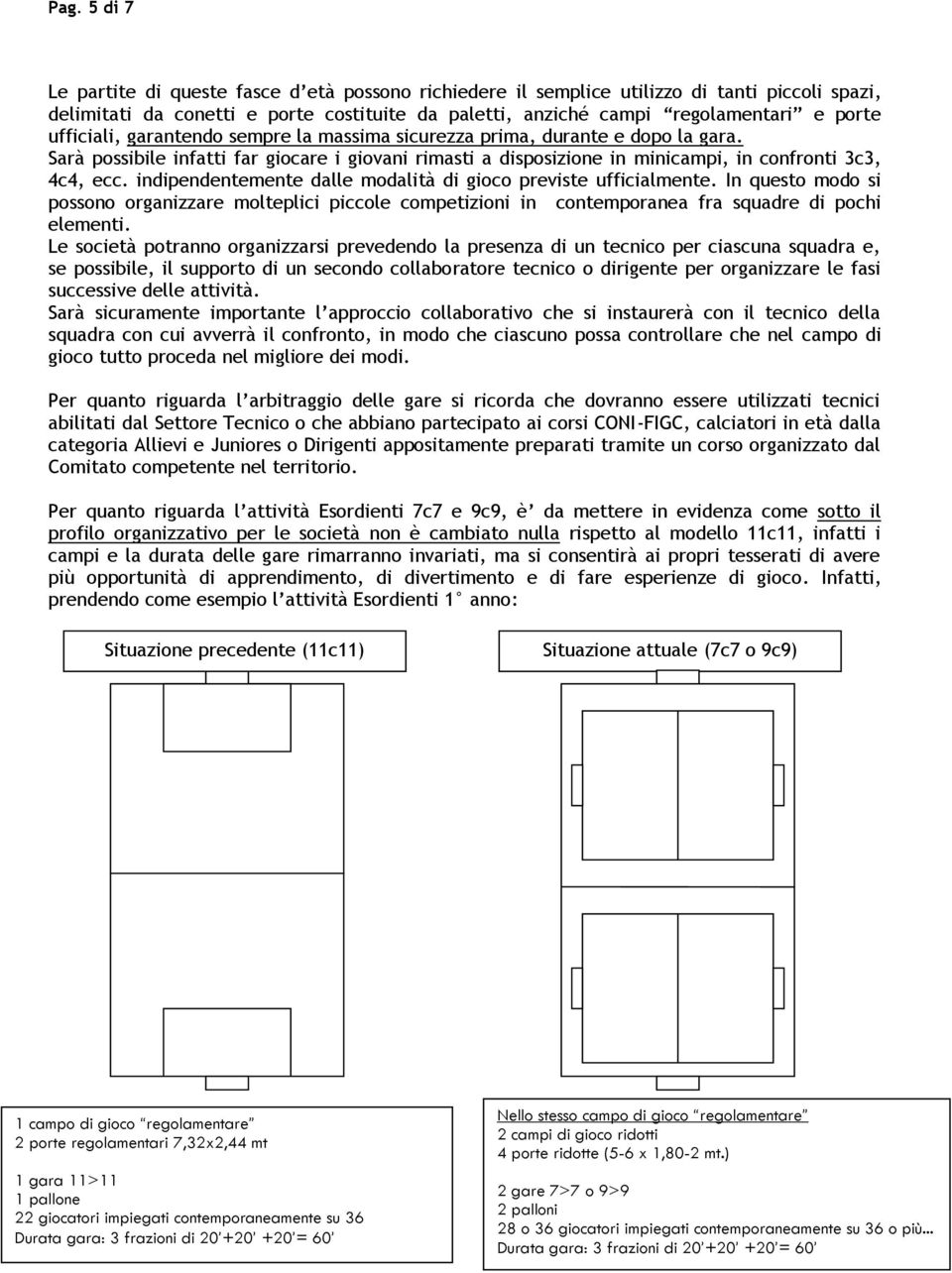 indipendentemente dalle modalità di gioco previste ufficialmente. In questo modo si possono organizzare molteplici piccole competizioni in contemporanea fra squadre di pochi elementi.