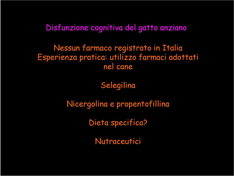 utilizzo farmaci adottati nel cane Selegilina