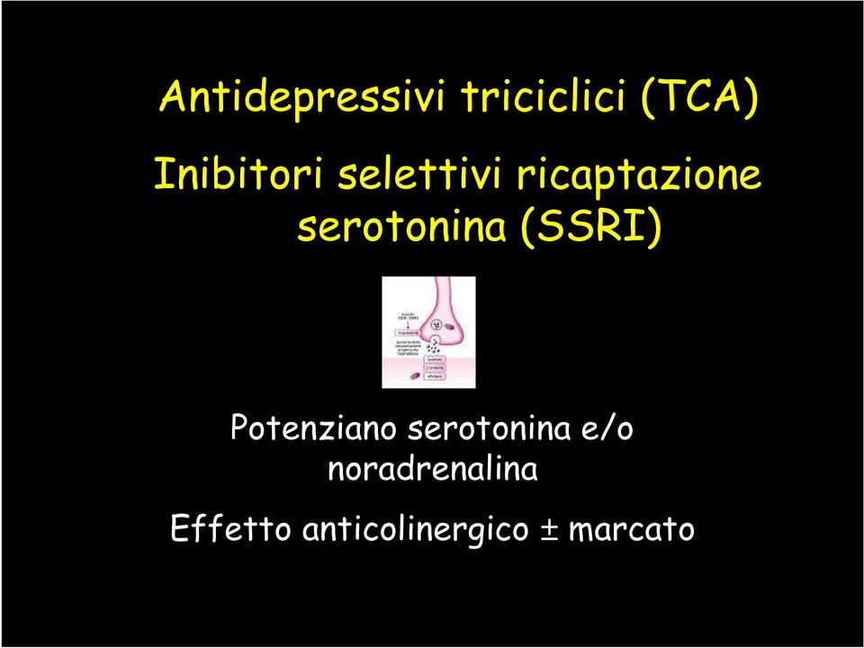 serotonina (SSRI) Potenziano