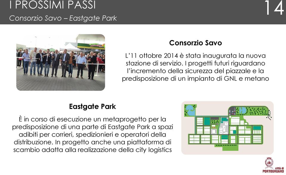 Eastgate Park È in corso di esecuzione un metaprogetto per la predisposizione di una parte di Eastgate Park a spazi adibiti per