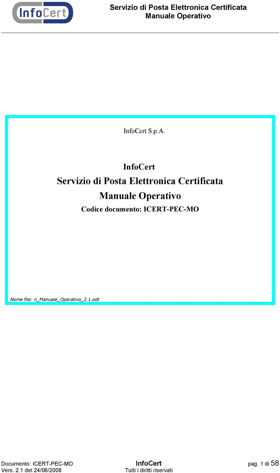 Certificata Codice documento: ICERT-PEC-MO