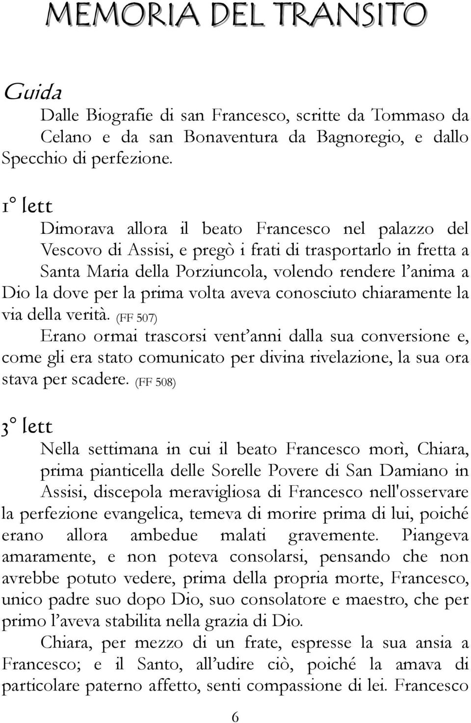 3 Ottobre Transito Di San Francesco D Assisi Pdf Download Gratuito