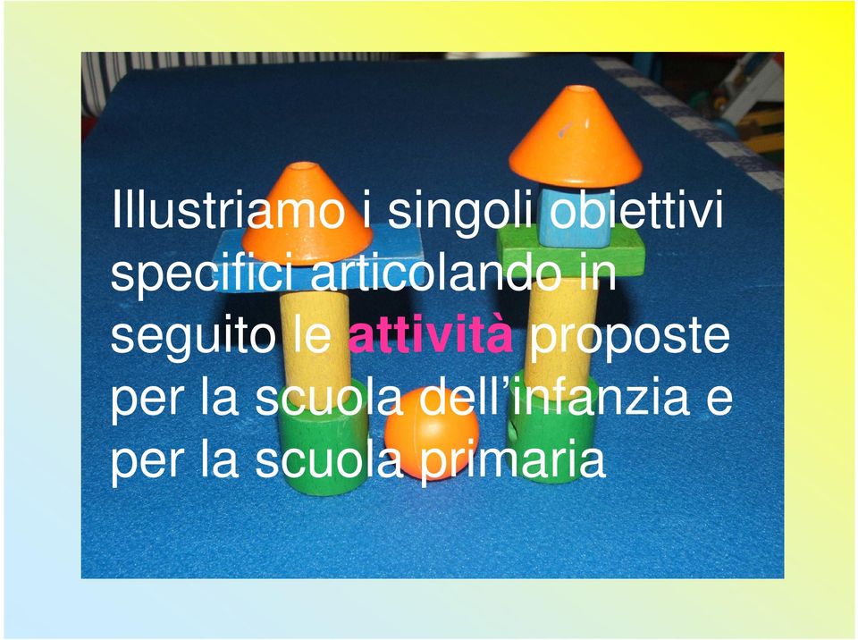 le attività proposte per la scuola