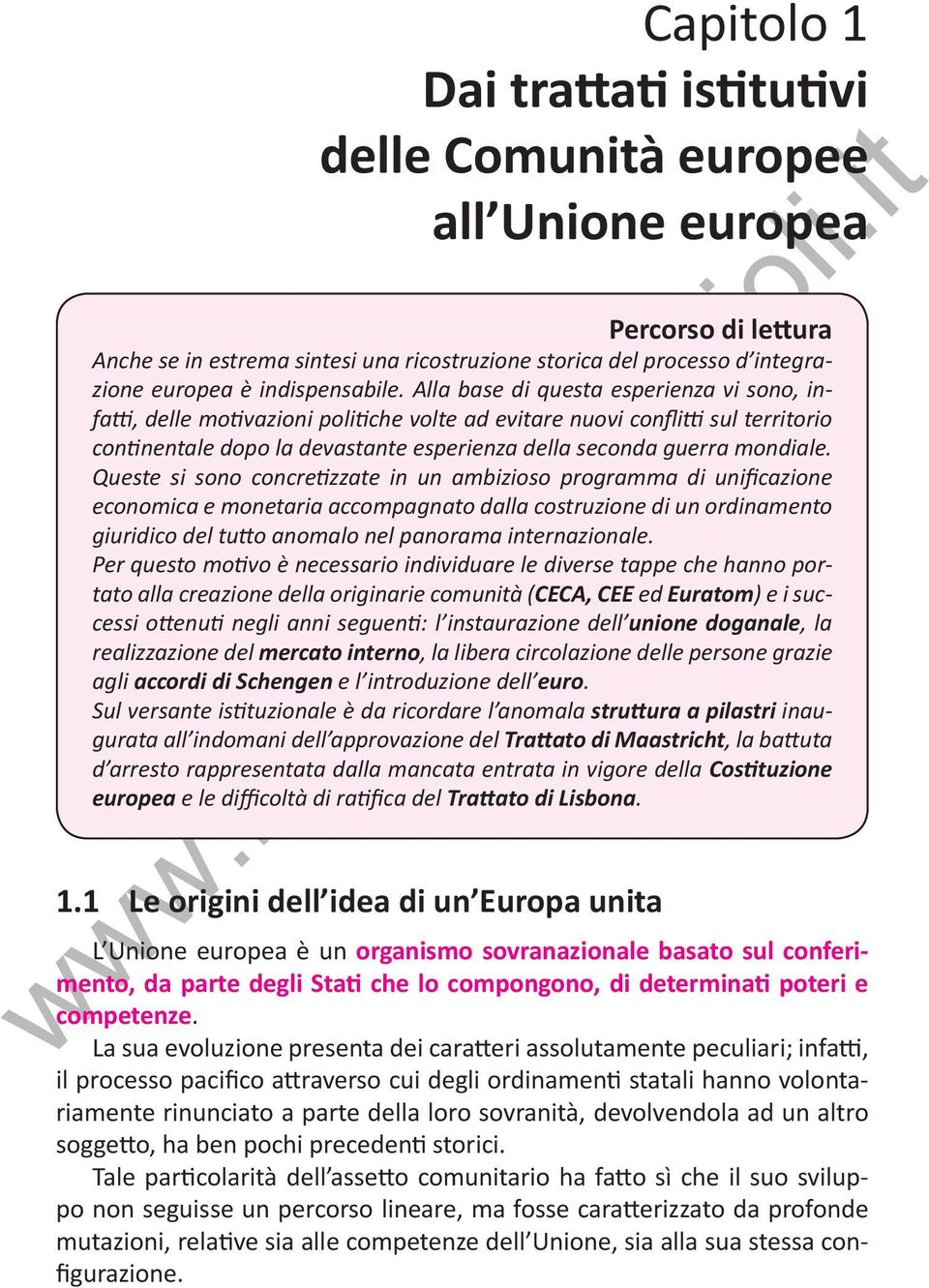 Alla base di questa esperienza vi sono, infatti, delle motivazioni politiche volte ad evitare nuovi conflitti sul territorio continentale dopo la devastante esperienza della seconda guerra mondiale.