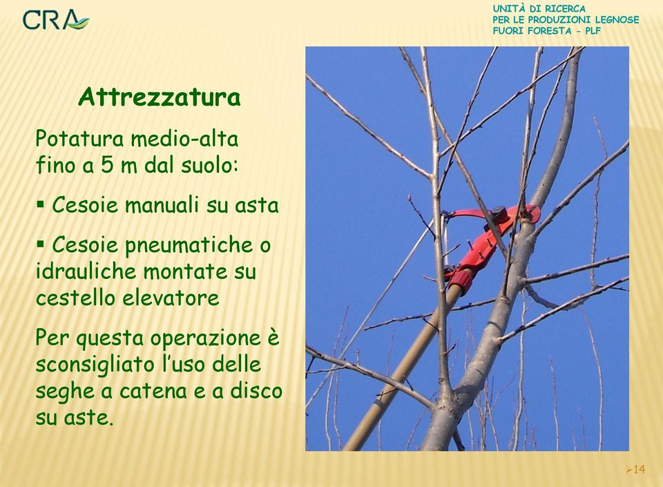 montate su cestello elevatore Per questa operazione è