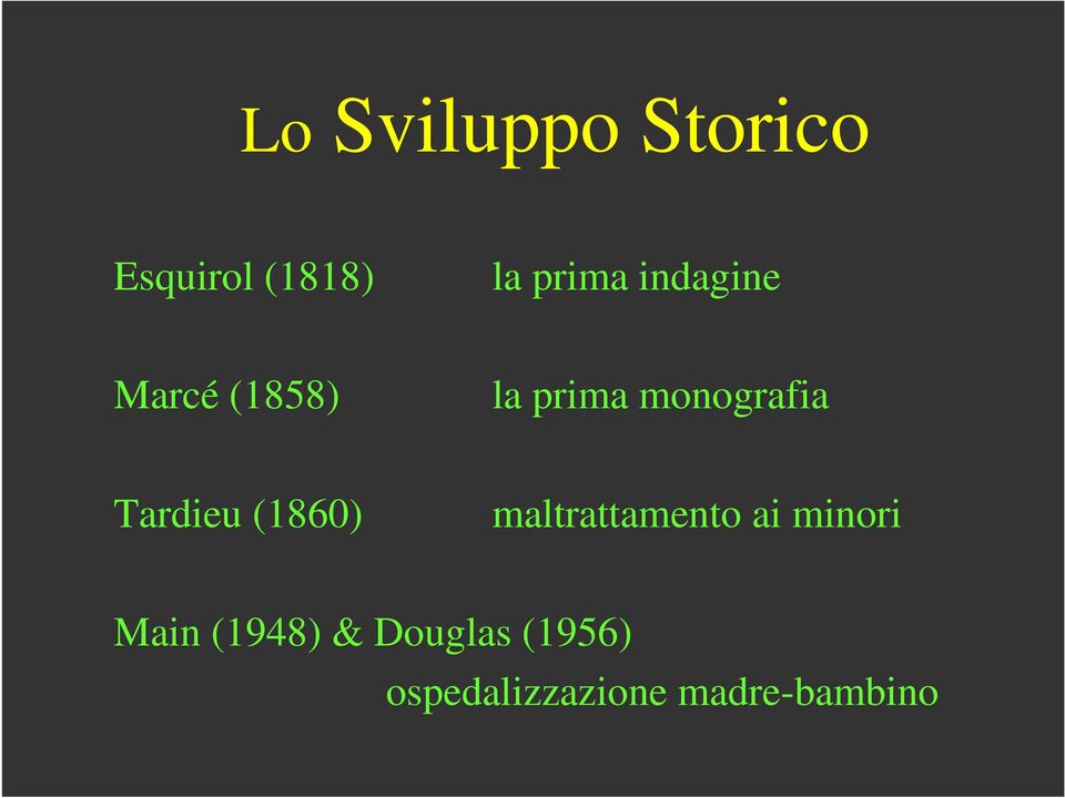 Tardieu (1860) maltrattamento ai minori Main