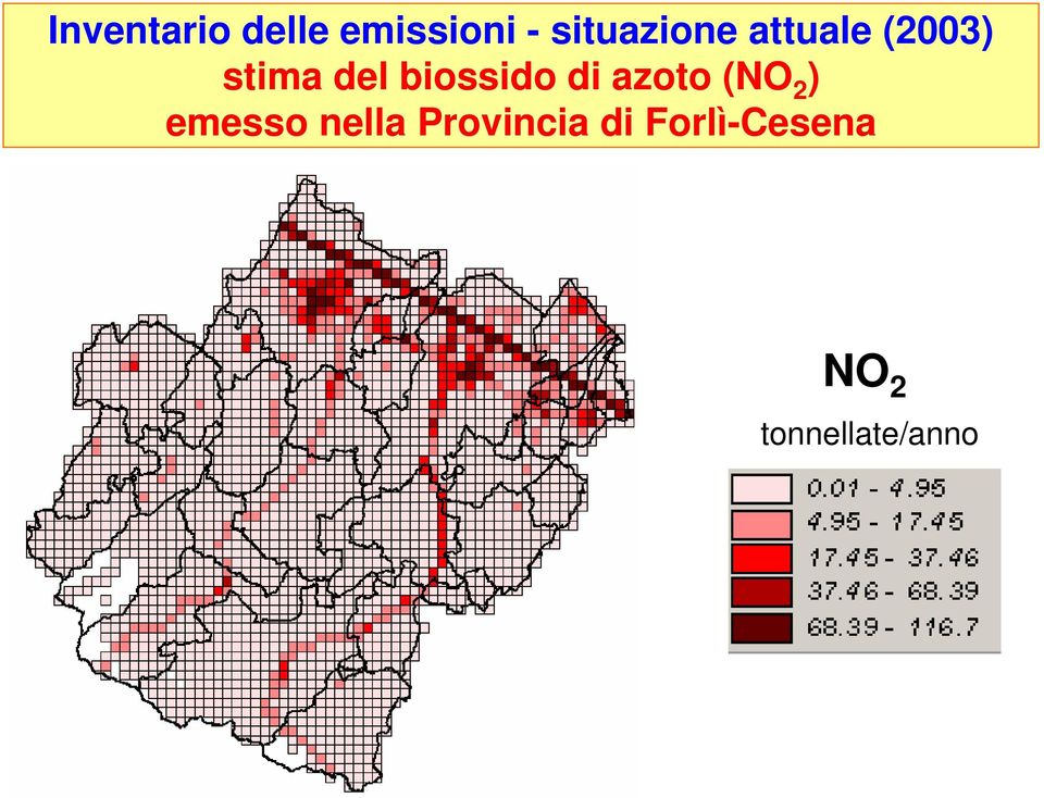 biossido di azoto (NO 2 ) emesso