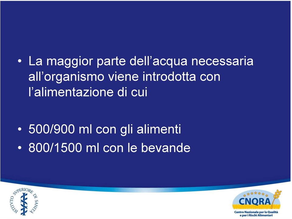 introdotta con l alimentazione di cui