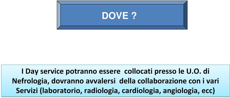 di Nefrologia, dovranno avvalersi della