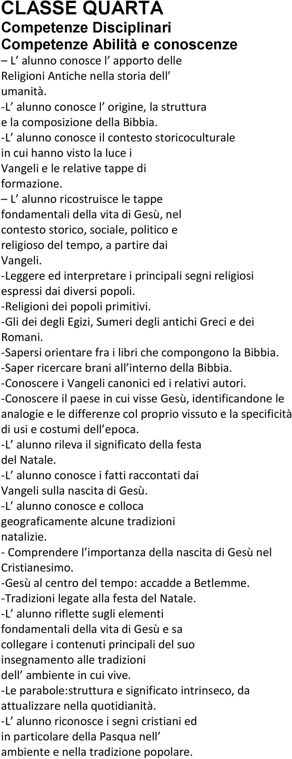 L alunno ricostruisce le tappe fondamentali della vita di Gesù, nel contesto storico, sociale, politico e religioso del tempo, a partire dai Vangeli.