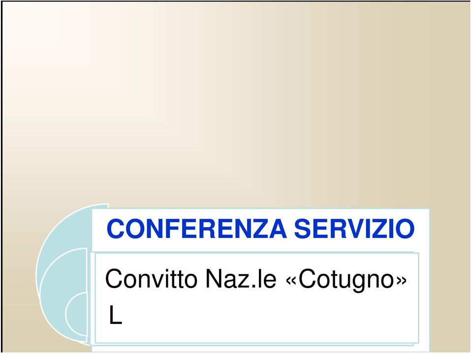 SERVIZIO Convitto Naz.