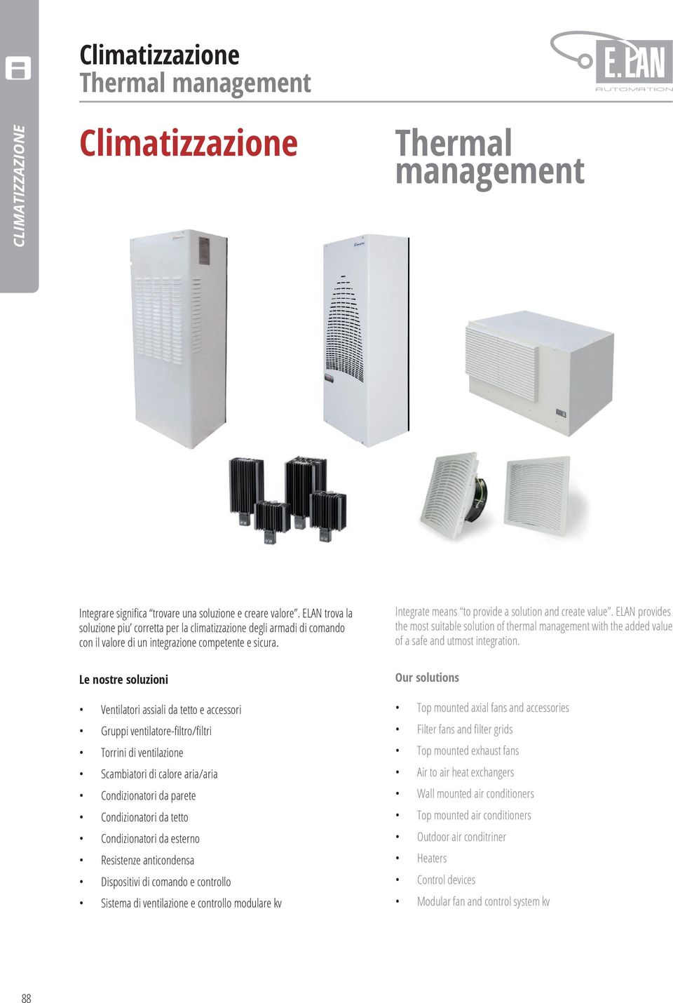 ELAN provides the most suitable solution of thermal management with the added value of a safe and utmost integration.