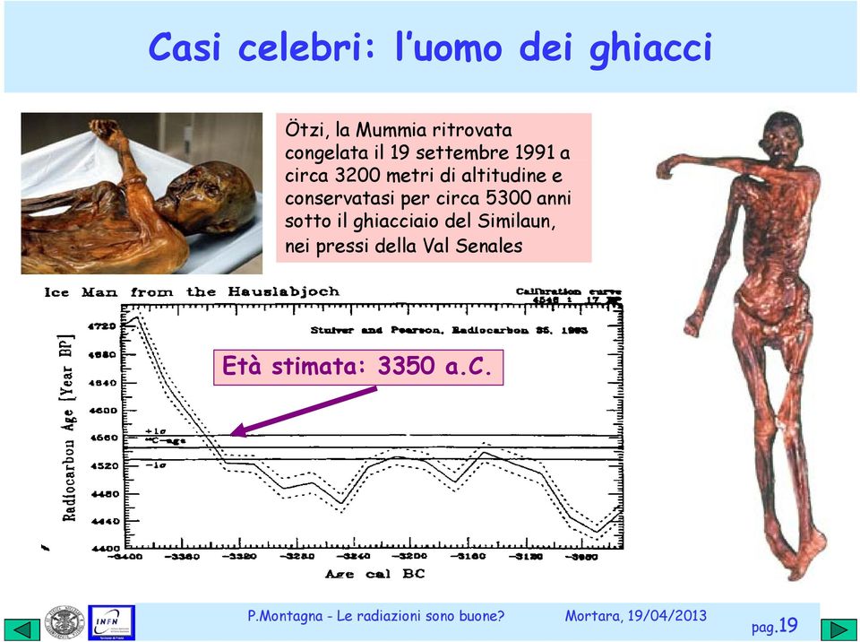 altitudine e conservatasi per circa 5300 anni sotto il