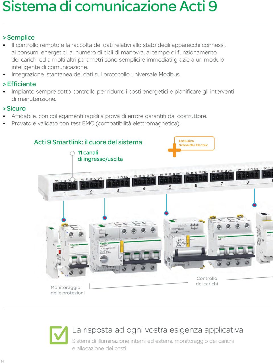 > Efficiente Impianto sempre sotto controllo per ridurre i costi energetici e pianificare gli interventi di manutenzione.