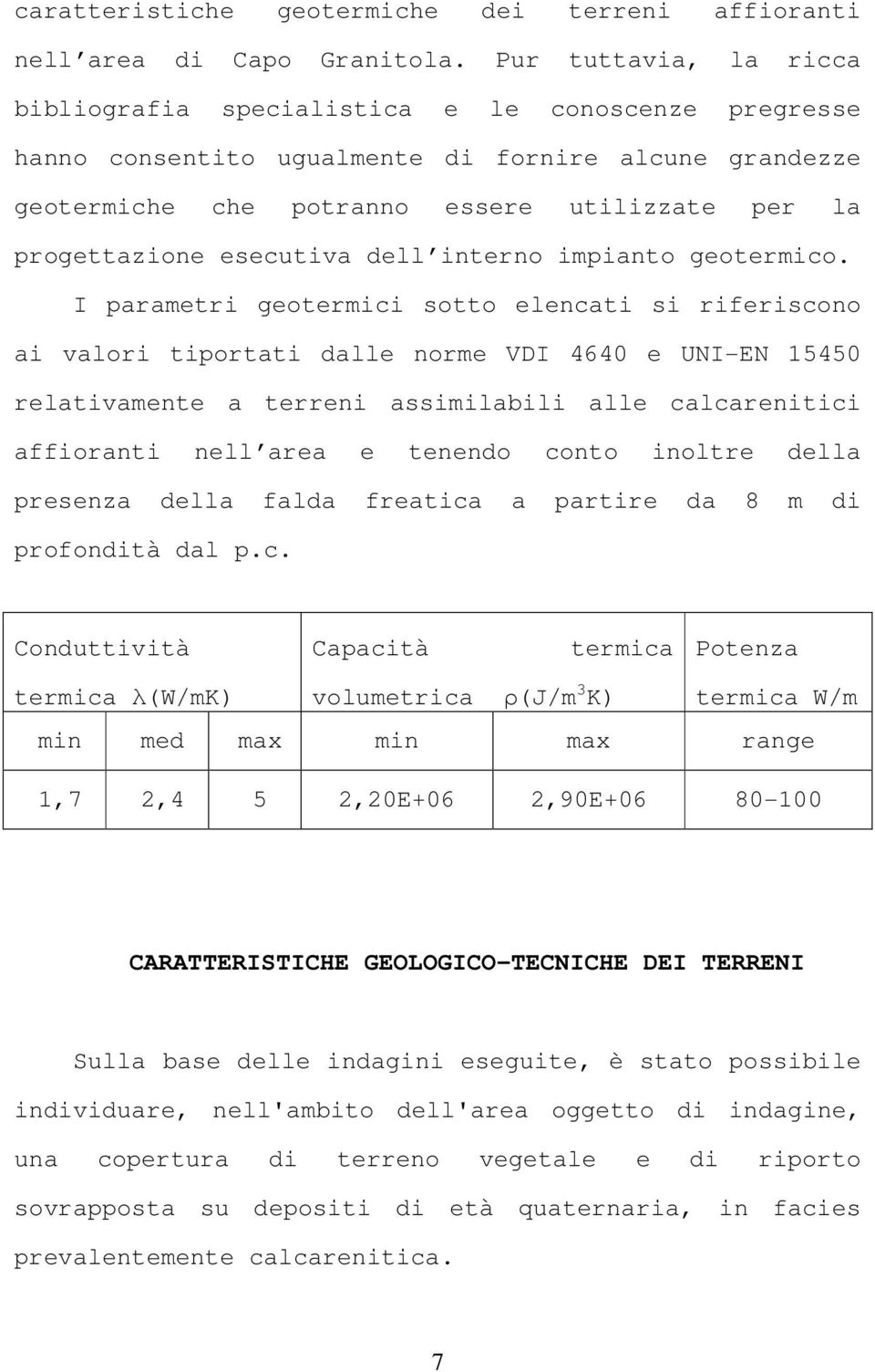 esecutiva dell interno impianto geotermico.