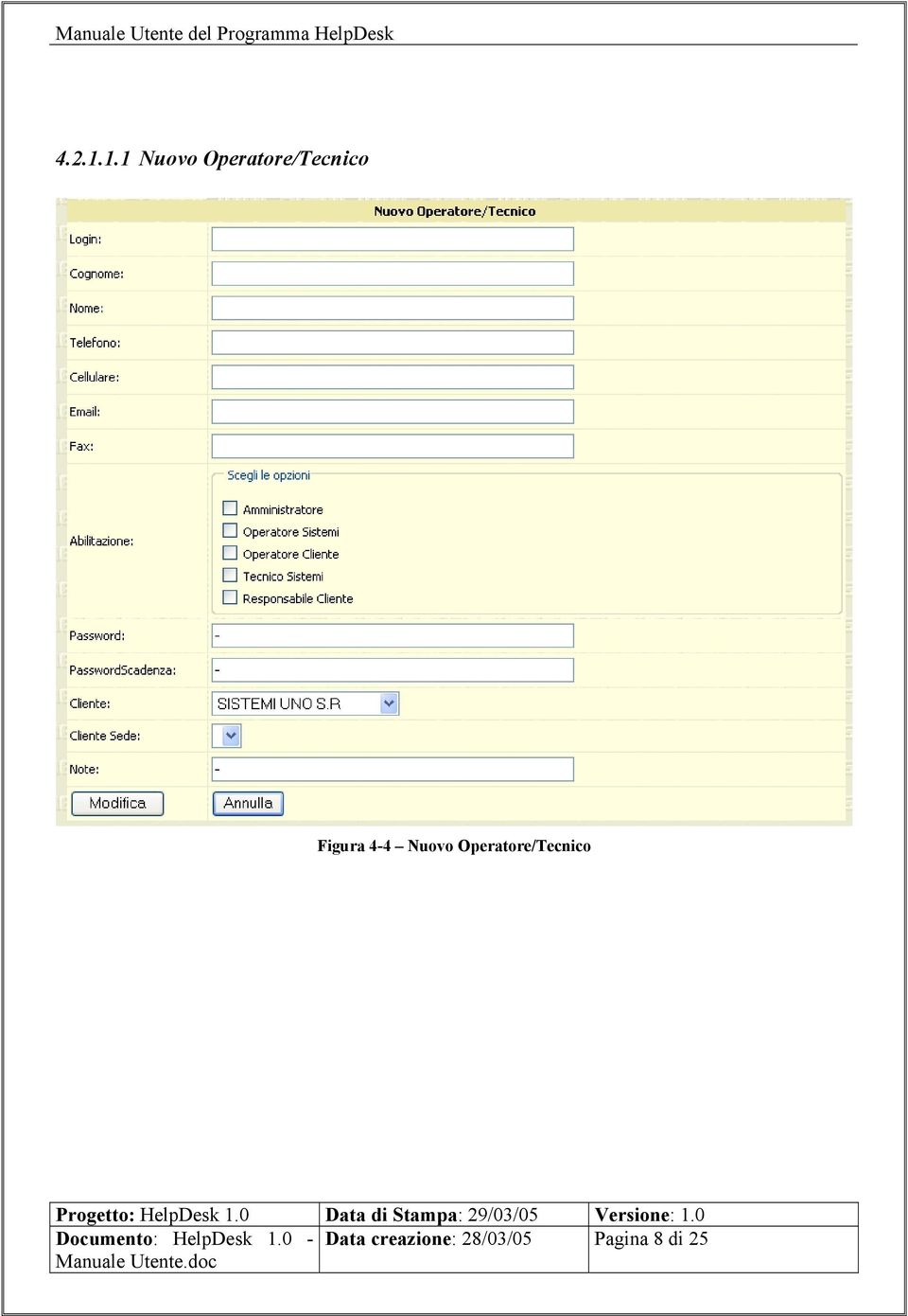 Figura 4-4 Nuovo