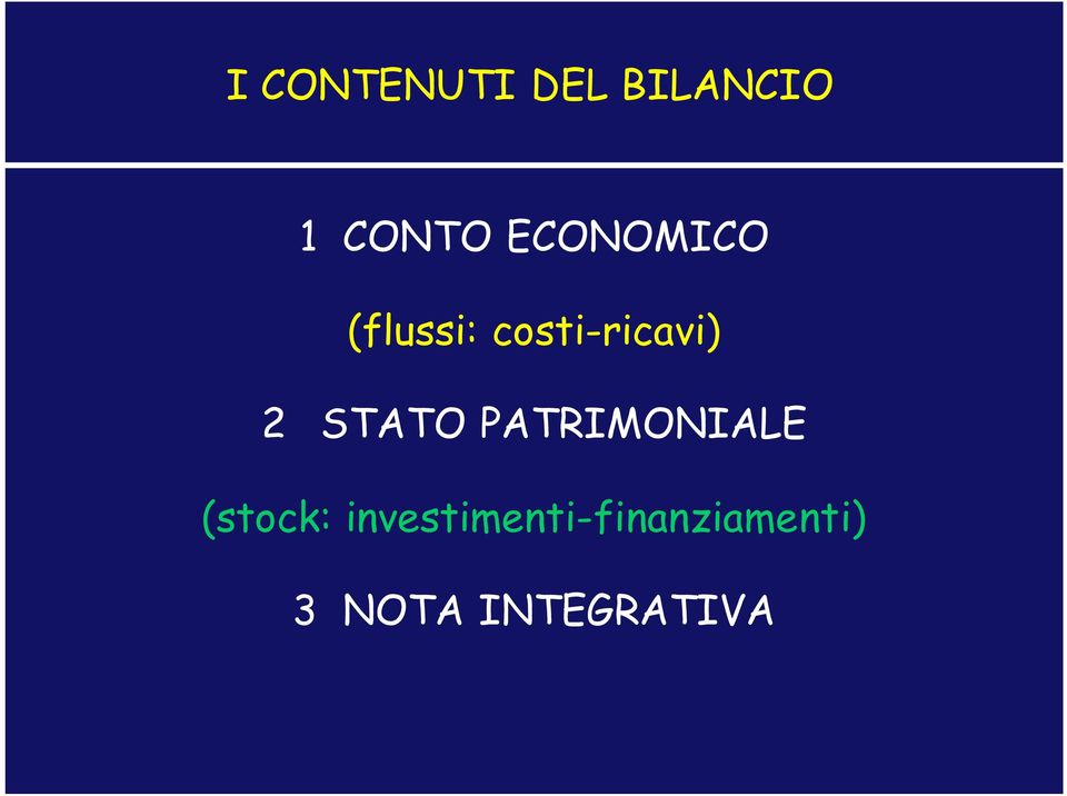 STATO PATRIMONIALE (stock: