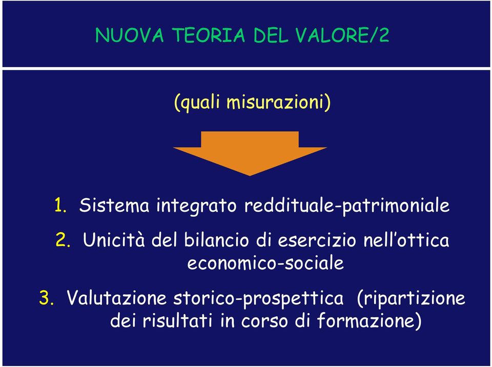 Unicità del bilancio di esercizio nell ottica