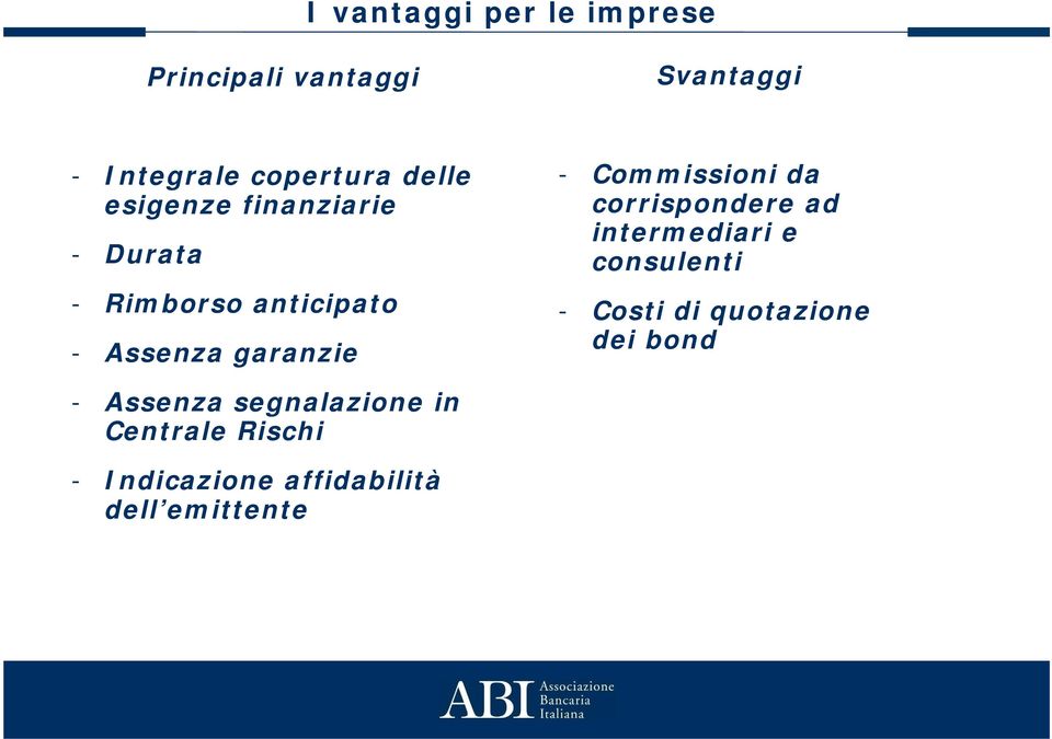 Commissioni da corrispondere ad intermediari e consulenti - Costi di quotazione