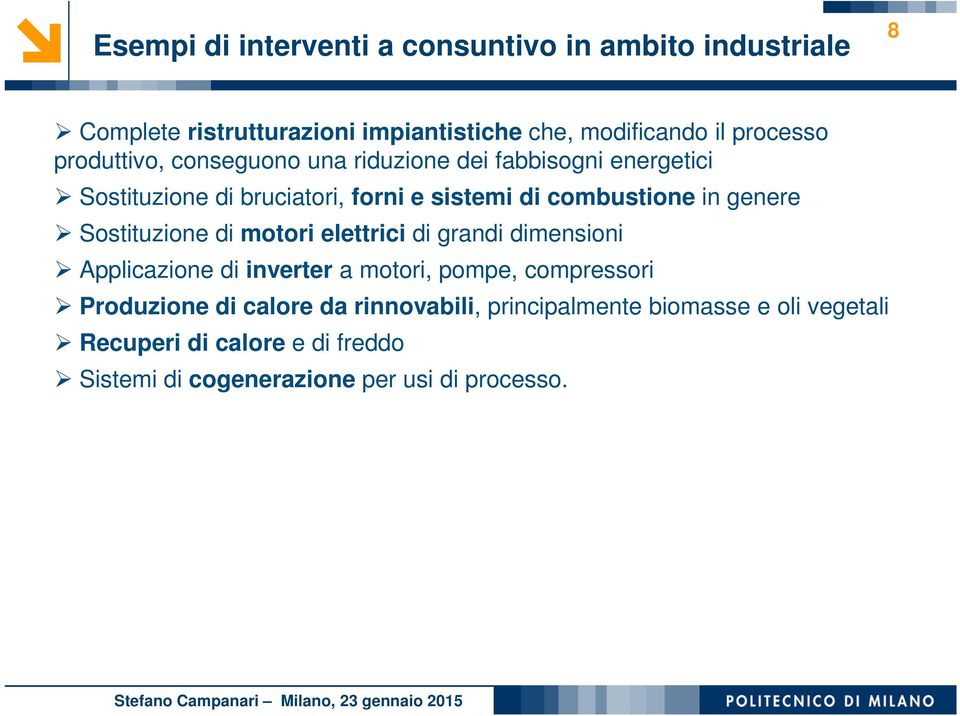 genere Sostituzione di motori elettrici di grandi dimensioni Applicazione di inverter a motori, pompe, compressori Produzione di