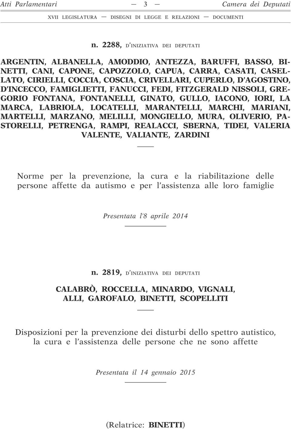 CUPERLO, D AGOSTINO, D INCECCO, FAMIGLIETTI, FANUCCI, FEDI, FITZGERALD NISSOLI, GRE- GORIO FONTANA, FONTANELLI, GINATO, GULLO, IACONO, IORI, LA MARCA, LABRIOLA, LOCATELLI, MARANTELLI, MARCHI,