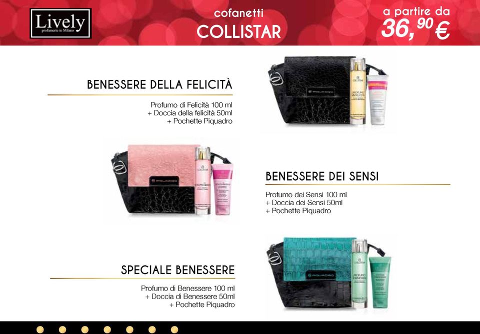 dei Sensi 100 ml + Doccia dei Sensi 50ml + Pochette Piquadro Speciale