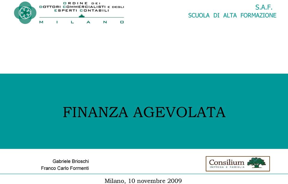 FINANZA AGEVOLATA Gabriele