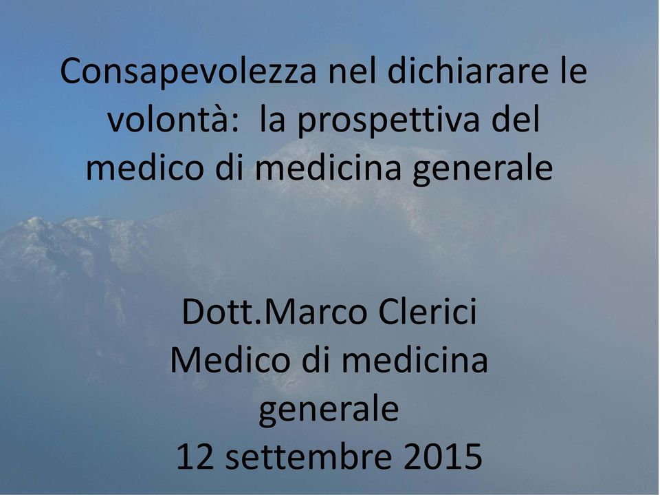 medicina generale Dott.