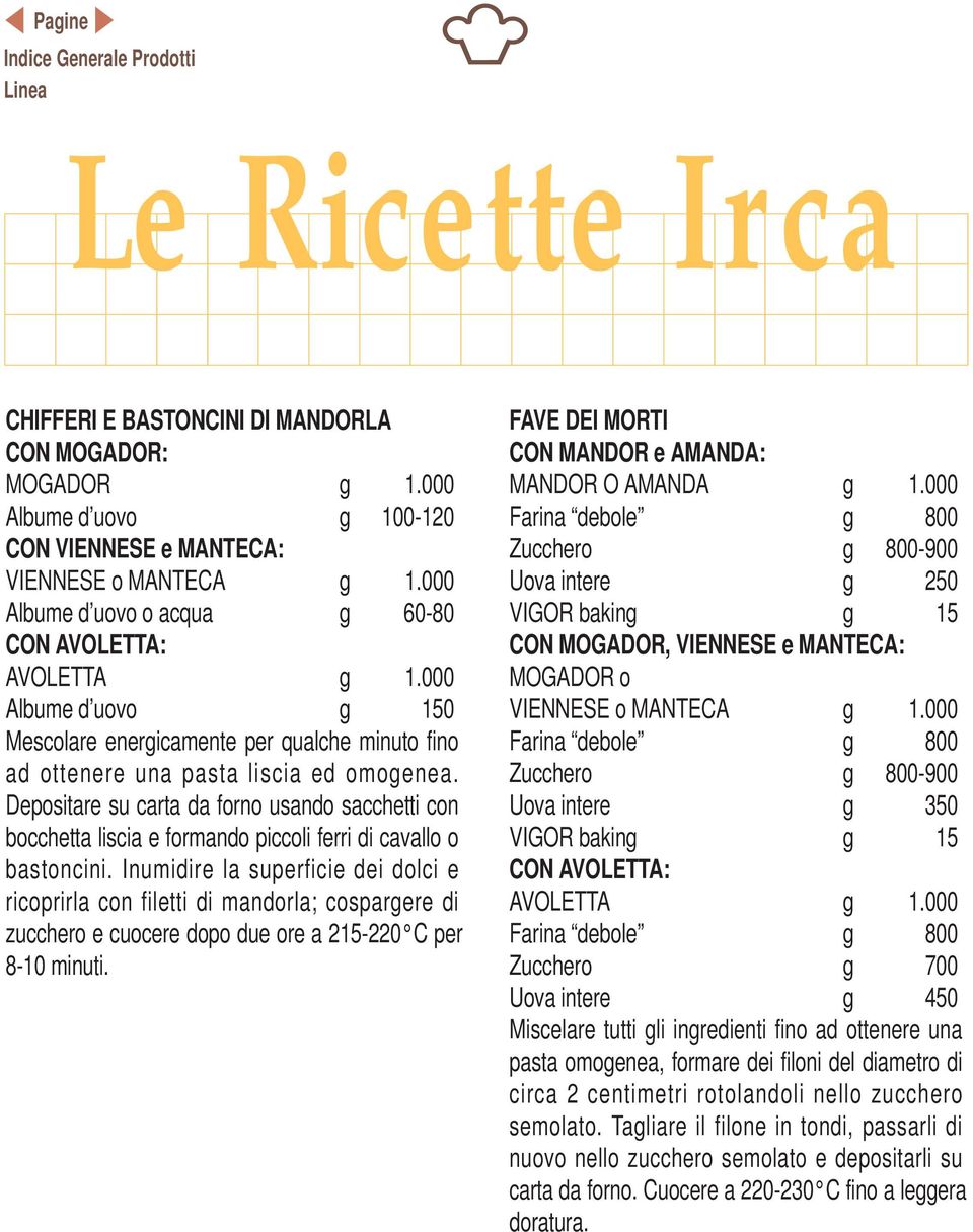 Depositare su carta da forno usando sacchetti con bocchetta liscia e formando piccoli ferri di cavallo o bastoncini.