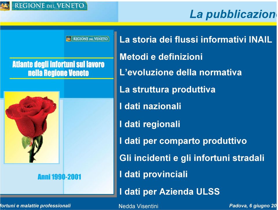 struttura produttiva I dati nazionali I dati regionali I dati per comparto