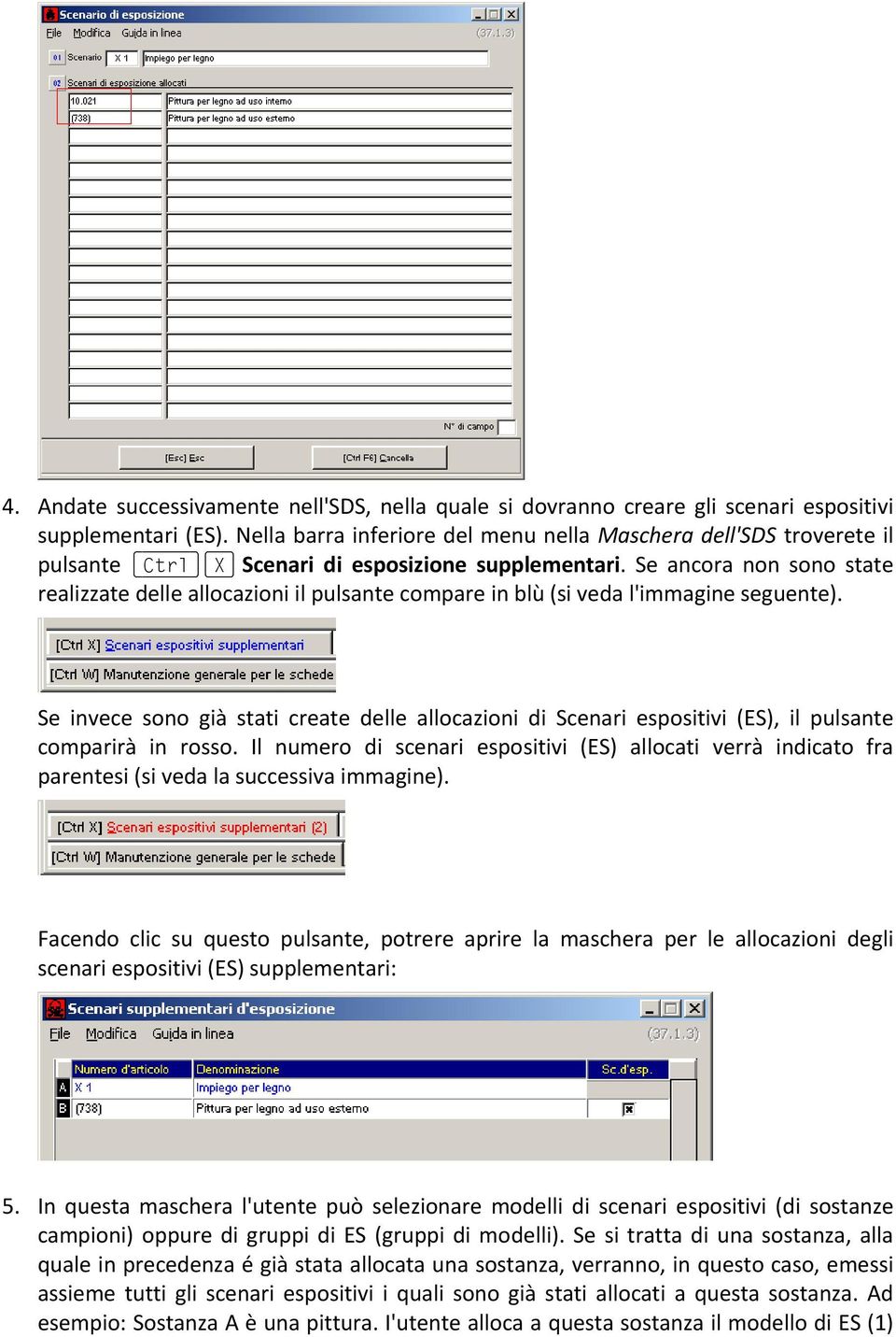 Se ancora non sono state realizzate delle allocazioni il pulsante compare in blù (si veda l'immagine seguente).