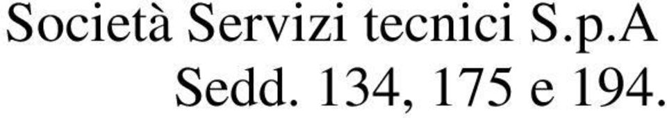 tecnici S.p.