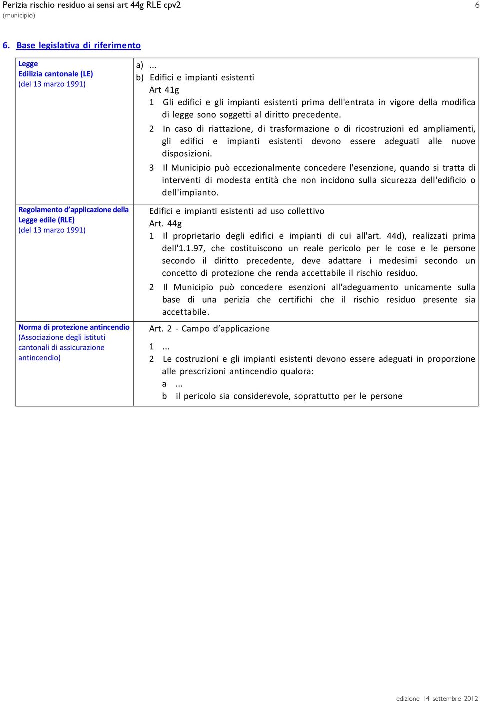 degli istituti cantonali di assicurazione antincendio) a).