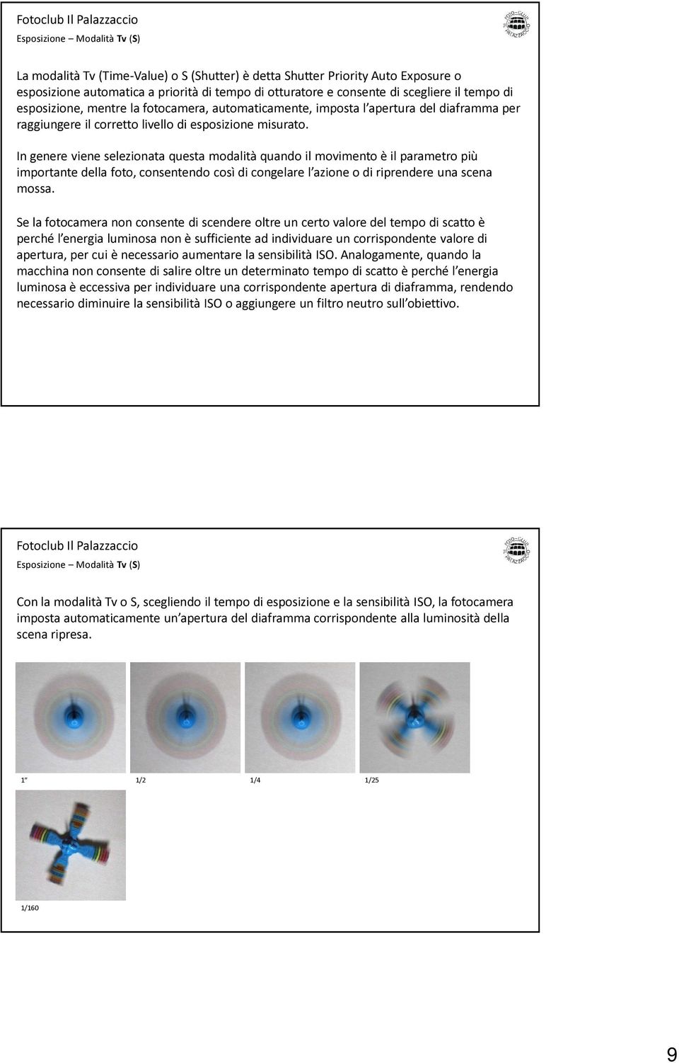 In genere viene selezionata questa modalità quando il movimento è il parametro più importante della foto, consentendo così di congelare l azione o di riprendere una scena mossa.