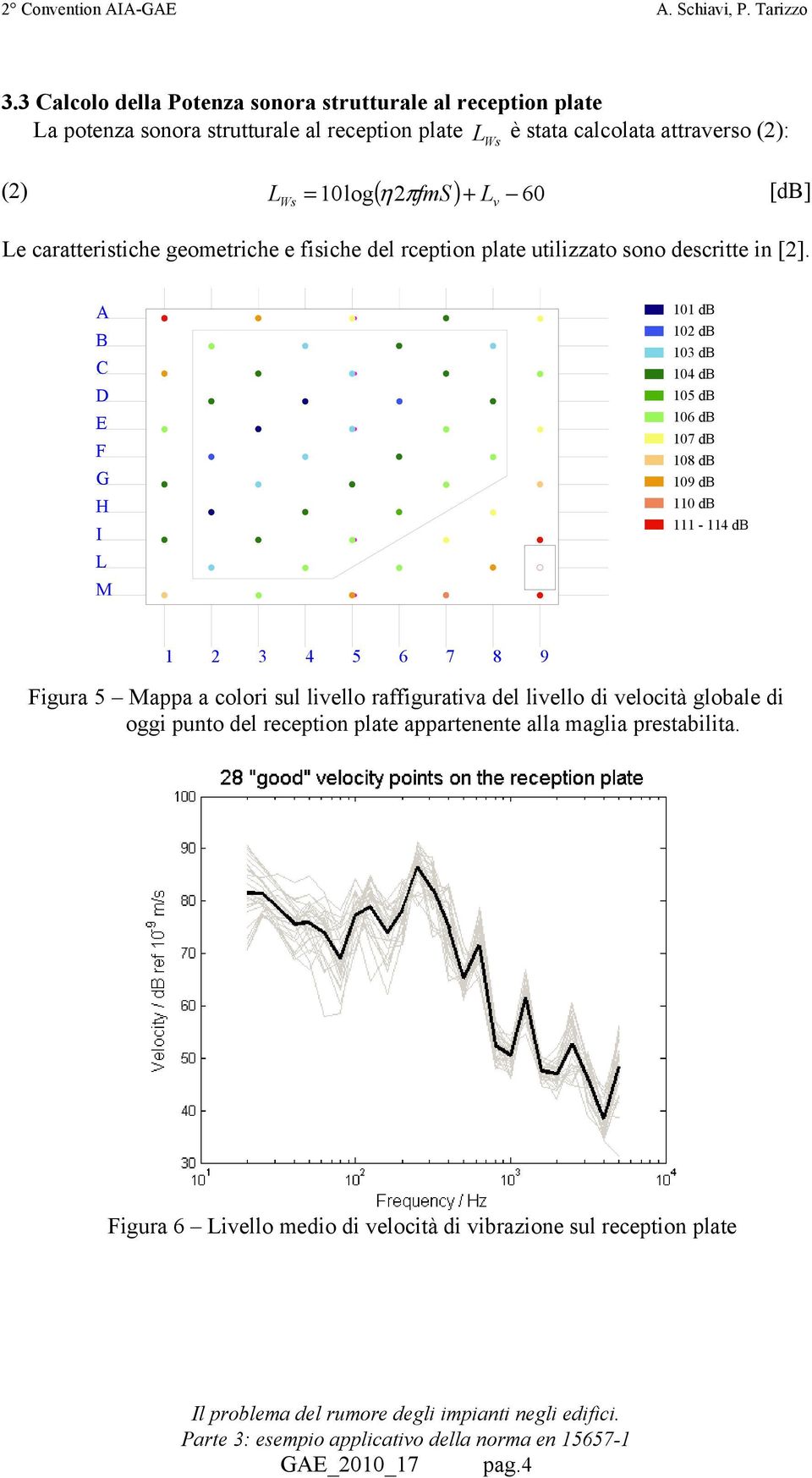 A B C D E F G H I L M 0 db 02 db 0 db 04 db 05 db 06 db 07 db 08 db 09 db 0 db - 4 db 2 4 5 6 7 8 9 Figura 5 Mappa a colori sul livello raffigurativa del