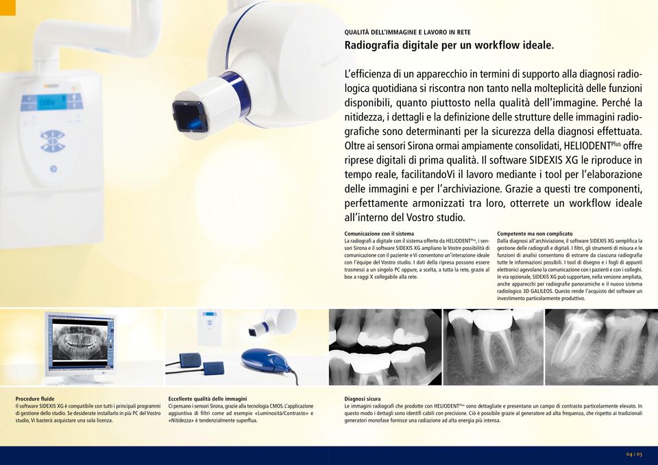 immagine. Perché la nitidezza, i dettagli e la definizione delle strutture delle immagini radiografiche sono determinanti per la sicurezza della diagnosi effettuata.