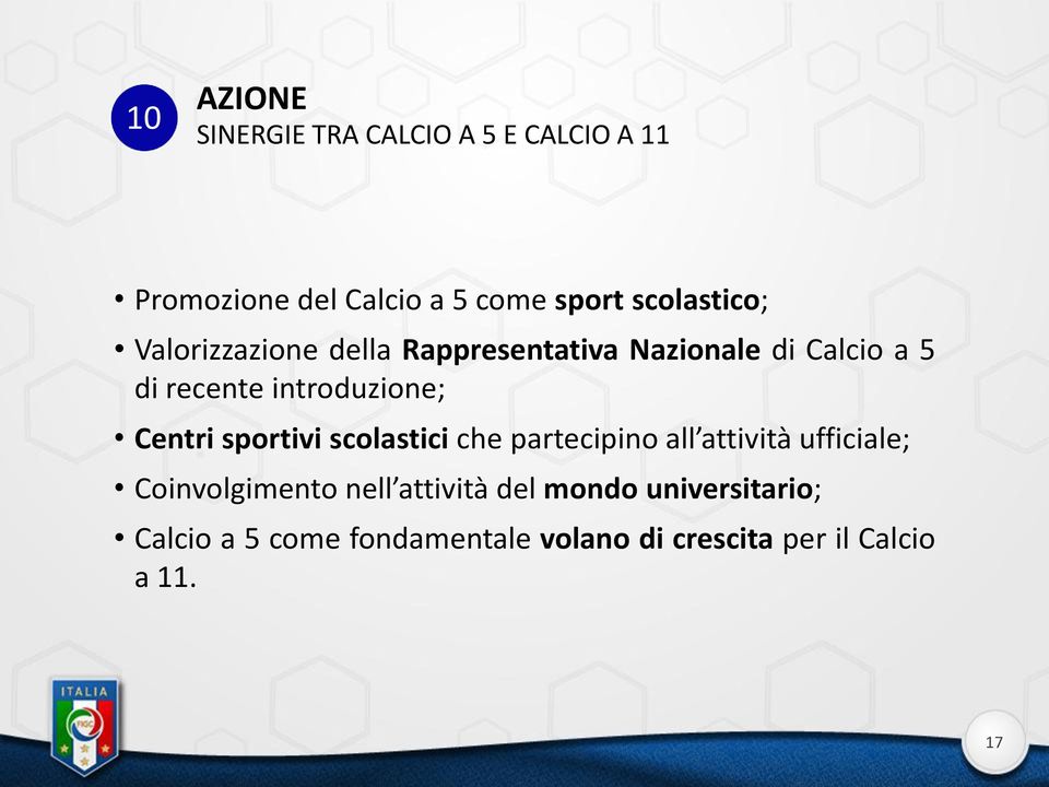 introduzione; Centri sportivi scolastici che partecipino all attività ufficiale;