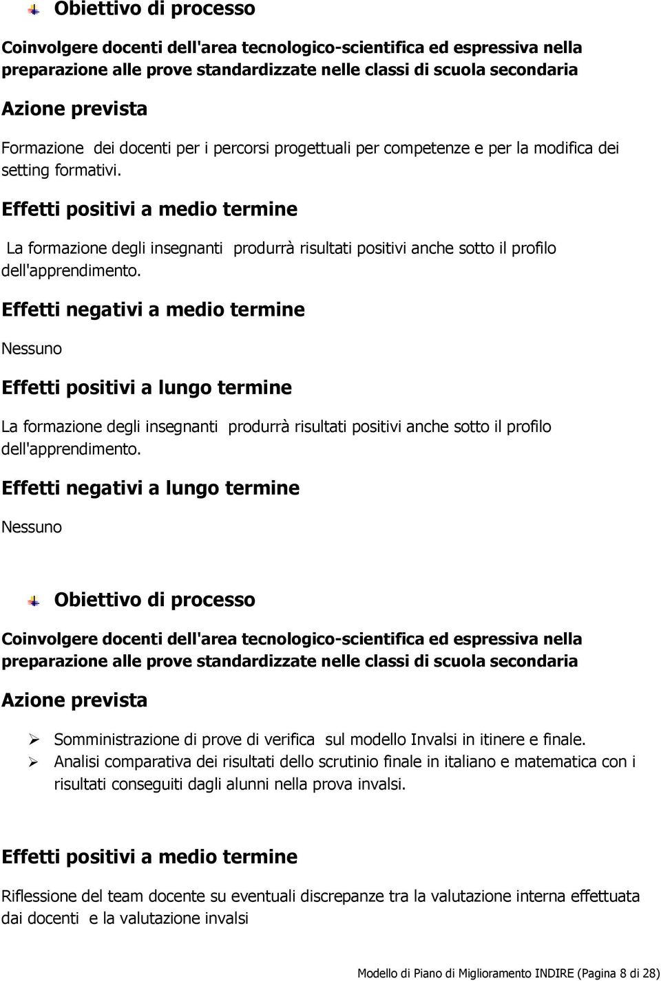 La formazione degli insegnanti produrrà risultati positivi anche sotto il profilo dell'apprendimento.