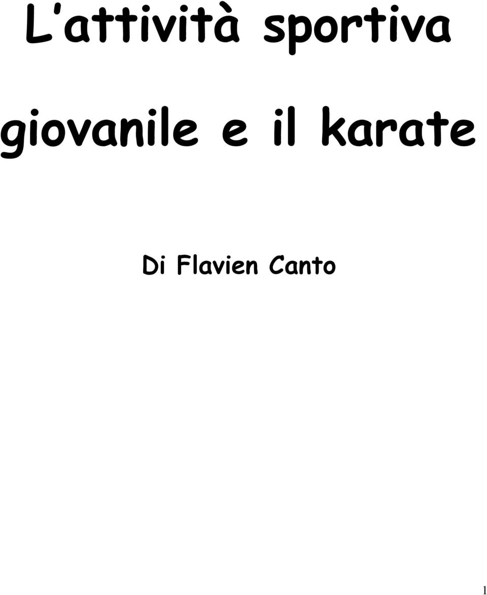 giovanile e il