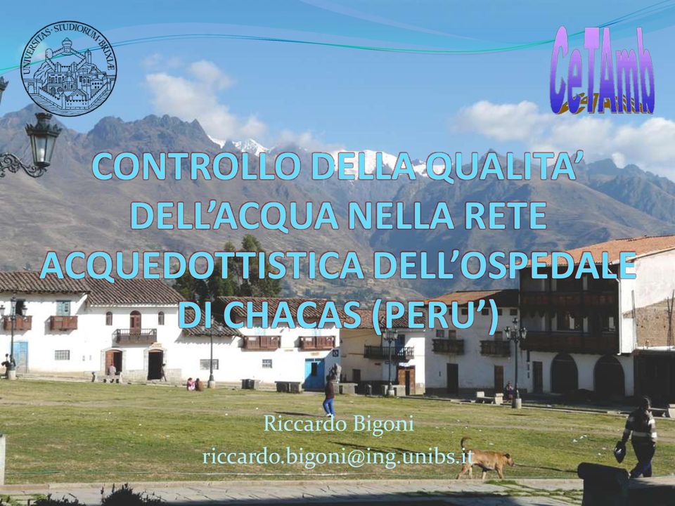 OSPEDALE DI CHACAS (PERU )