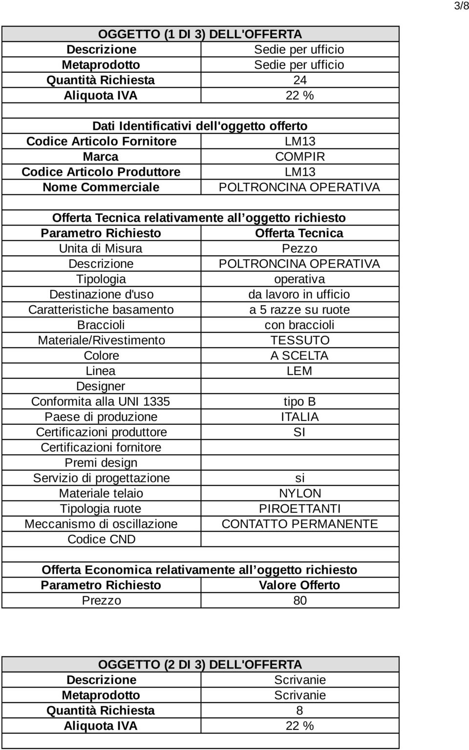 Tipologia operativa Destinazione d'uso da lavoro in ufficio Caratteristiche basamento a 5 razze su ruote Braccioli con braccioli Materiale/Rivestimento TESSUTO Colore A SCELTA Linea LEM Designer